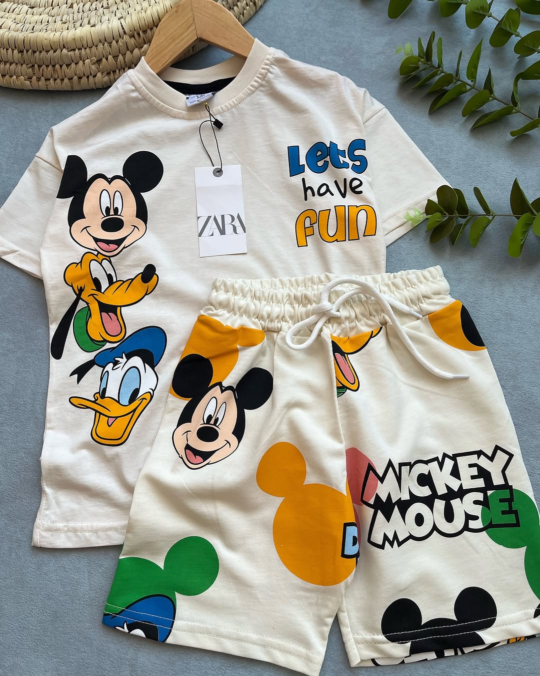 White Mickey Mouse Kids Set
