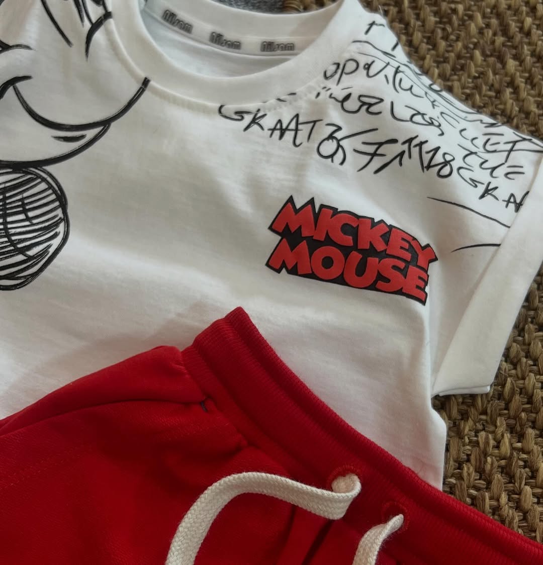 White And Red Mickey Kids Set