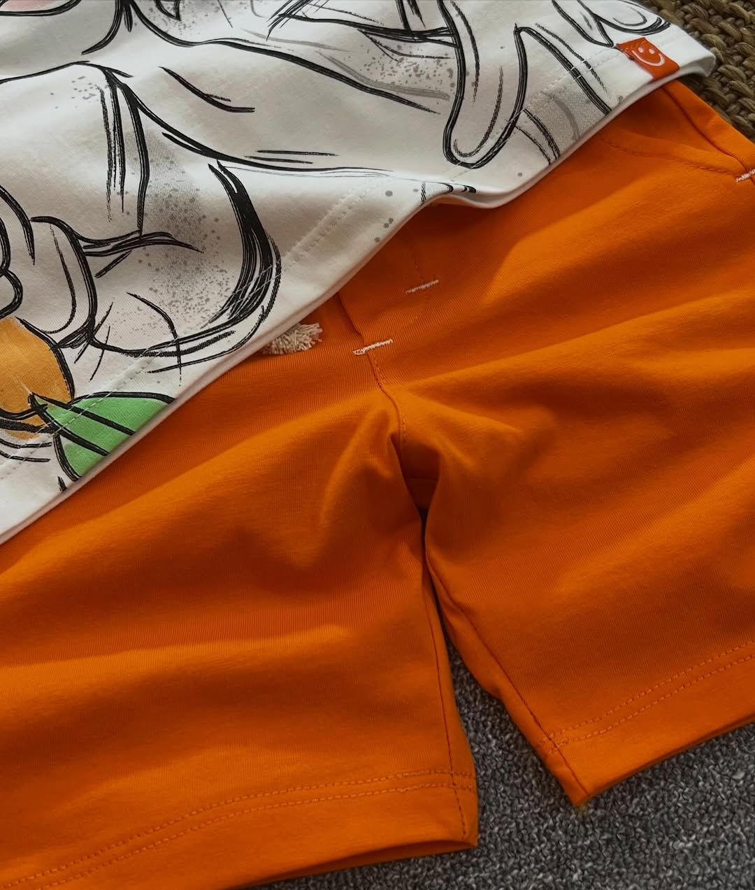 White and Orange Kids Set