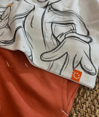White and Orange Kids Set