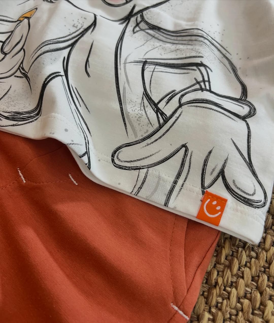 White and Orange Kids Set