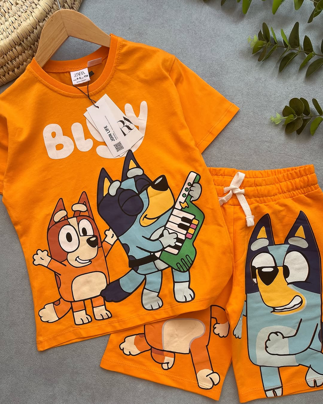 Orange Bluey Kids Set