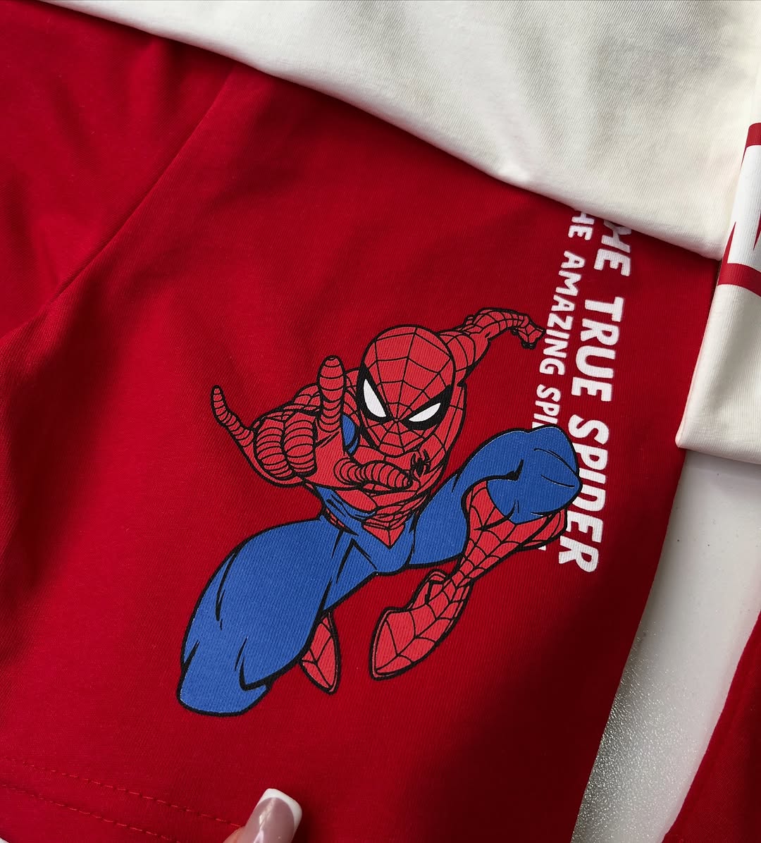 White Spider man Kids Set
