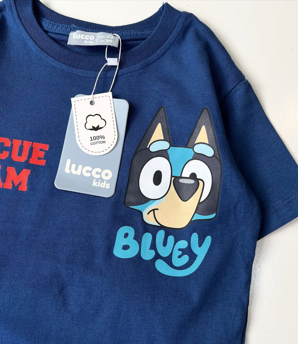Blue Bluey Kids Set