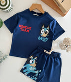 Blue Bluey Kids Set