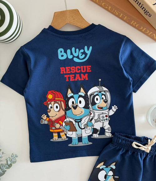 Blue Bluey Kids Set