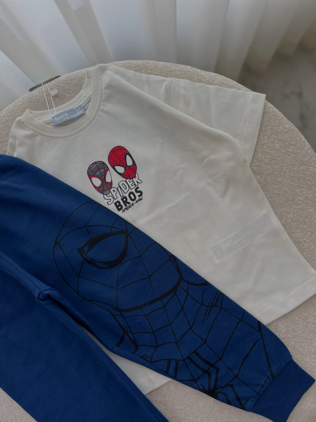 White Spider man Trouser Set