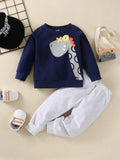 Blue Dino kids Tracksuit