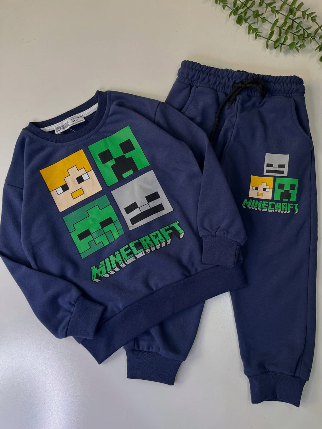 Blue Minecraft Kids Tracksuit