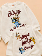 White and Brown Bluey Tracksuit