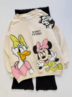 White And Black Mickey Tracksuit