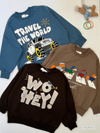 Kids Sweatshirts (pack of 3 ) Travel the world