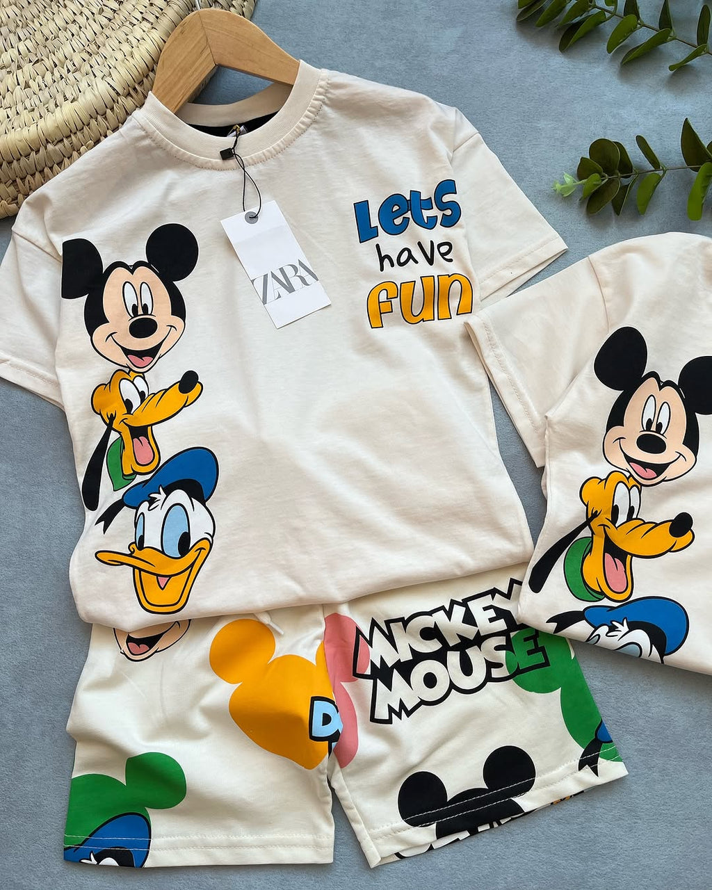 White Mickey Mouse Kids Set