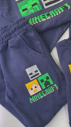 Blue Minecraft Kids Tracksuit