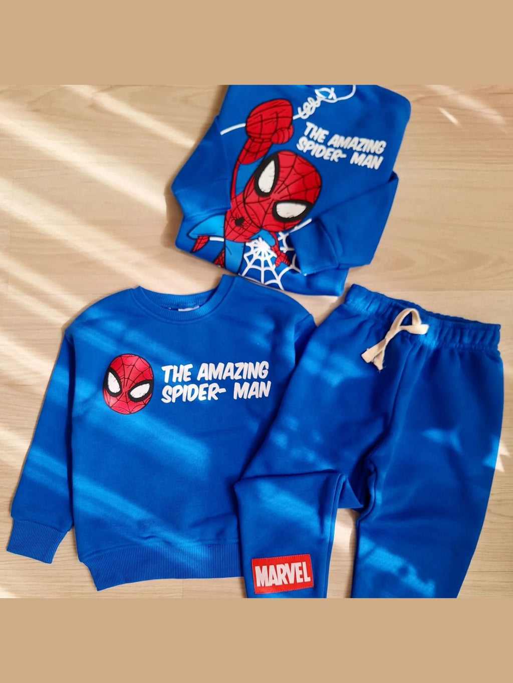 Blue Spiderman Kids Tracksuit
