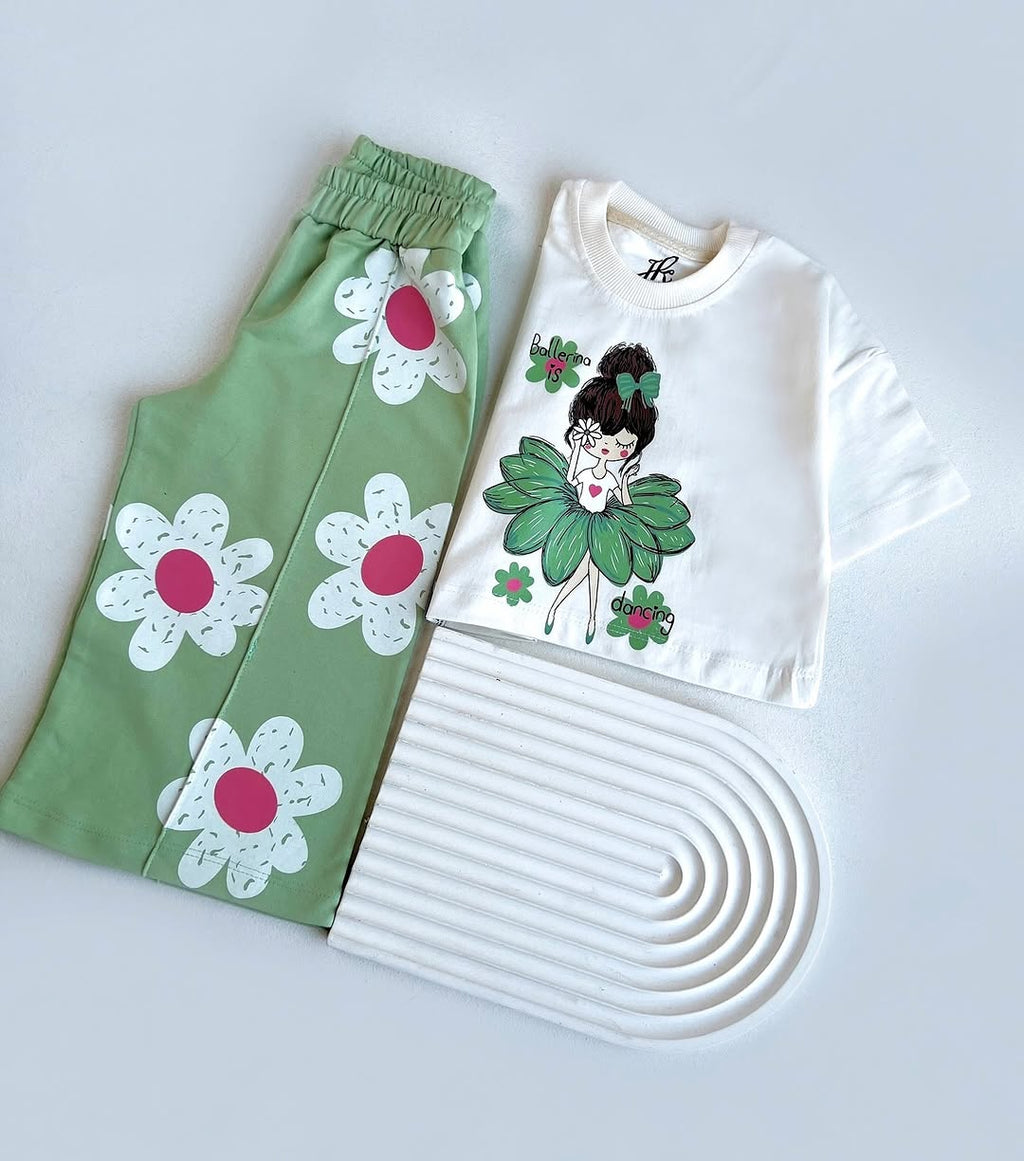 Girl Flower Kids Co ord Set