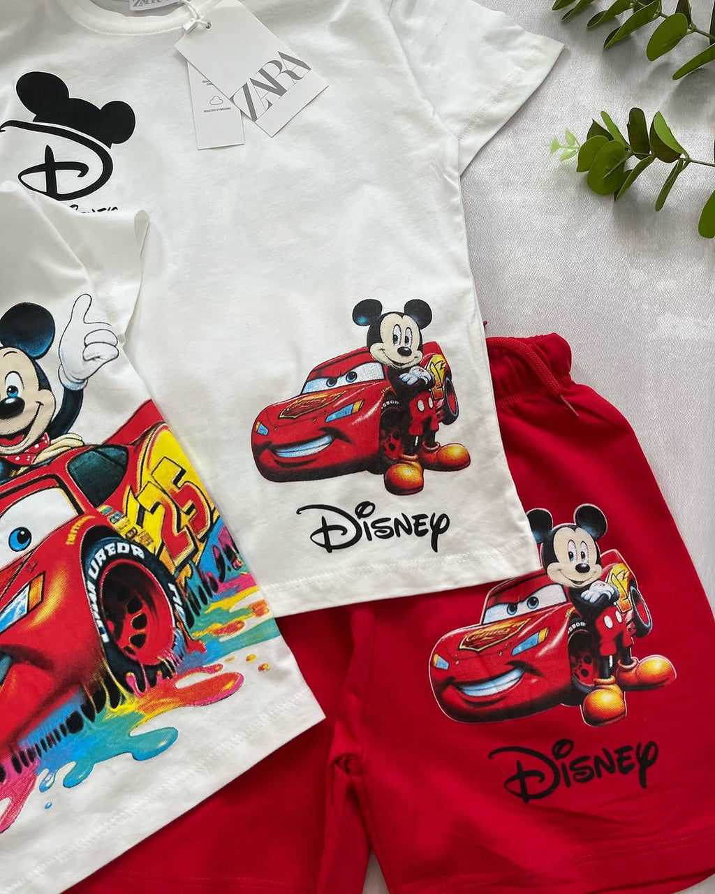 White Mcqueen Kids Set