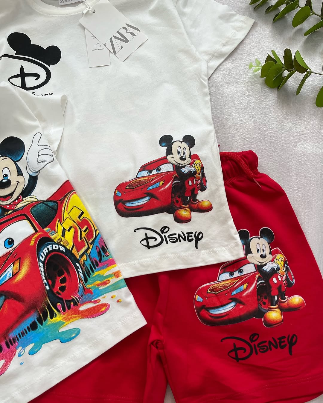 White Mcqueen Kids Set