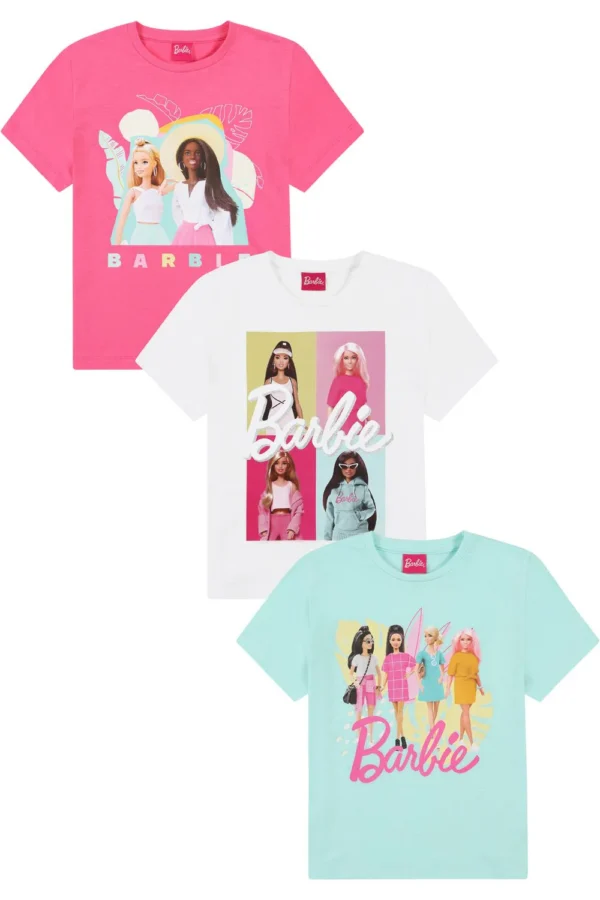 Kids Tees (Pack Of 3) Barbie