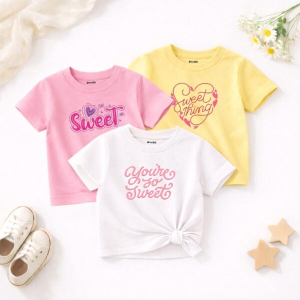 Kids Tees (Pack of 3) Sweet
