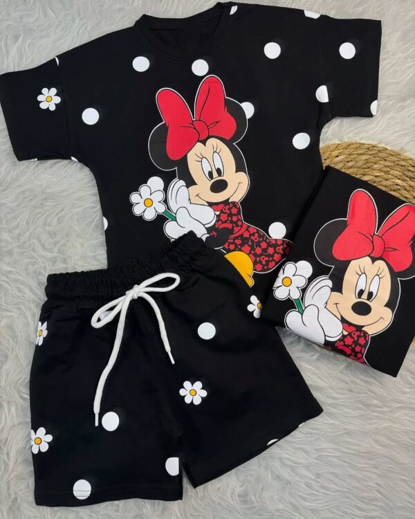 Girls Black Mickey Kids Set