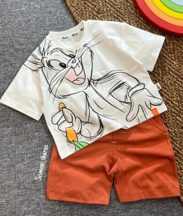 White and Orange Kids Set