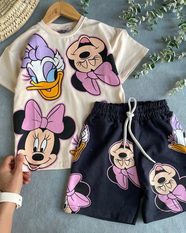 White and Black Girls Mickey Set