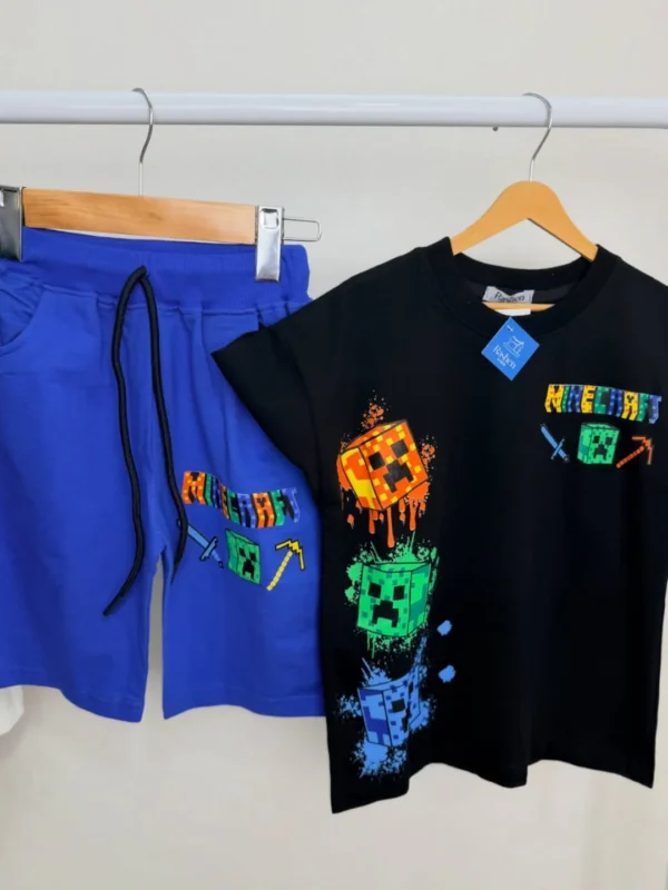 Black Minecraft Kids Set