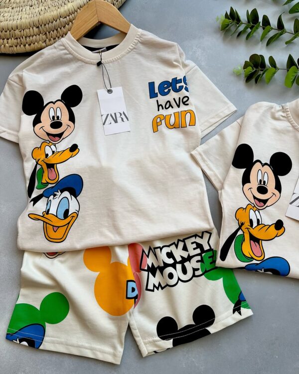 White Mickey Mouse Kids Set
