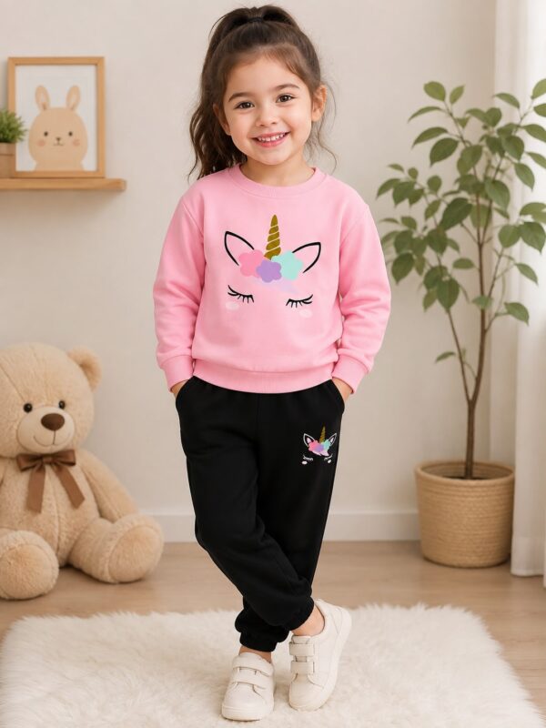 Pink Unicorn Kids Tracksuit.