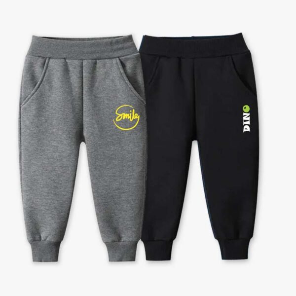 Kids Sweatpant Black and Grey ( Pack Of 2)