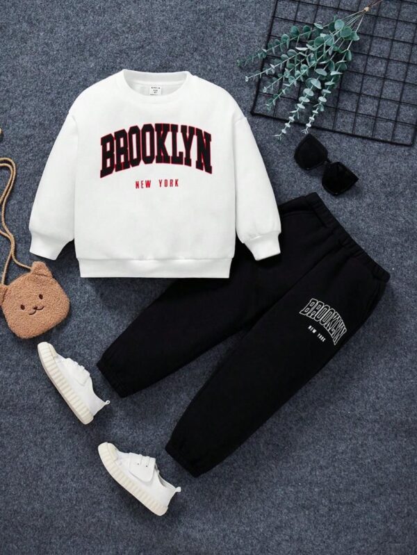 White Brooklyn Kids Set